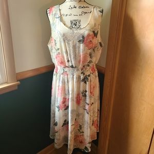 Floral Dress w/Smocked Waist NWT